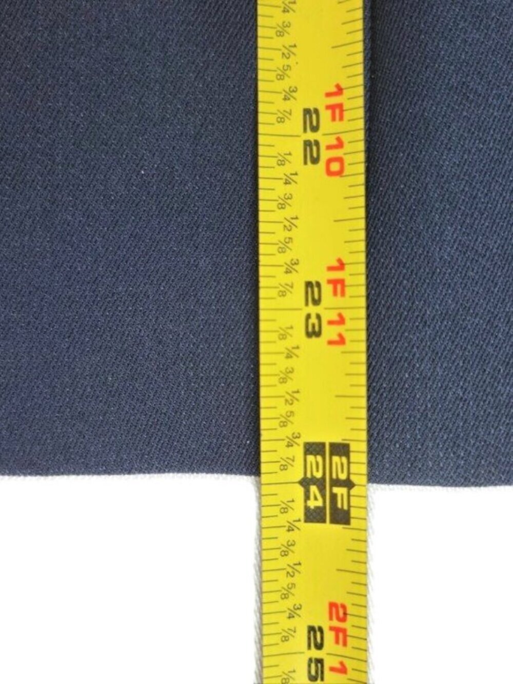 Kasper Blazer Size 10P Petite Navy Blue Button Flap Pockets 3 Button Lined - Picture 7 of 10